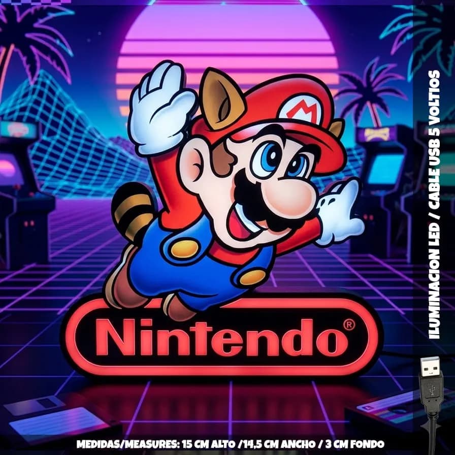Retro Mario NES LED Lamp - Image 3