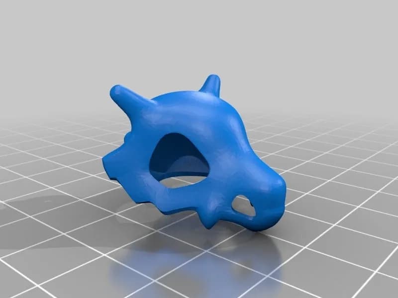 Cubone Skull Keychain
