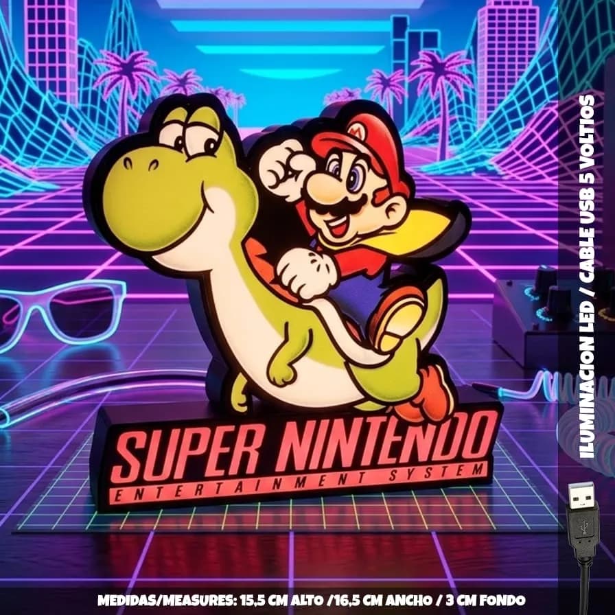 Retro Mario NES LED Lamp - Image 2