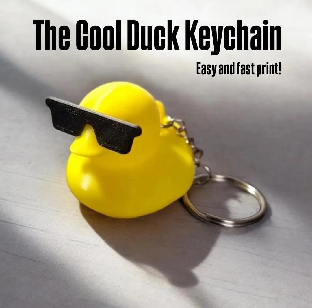 Cool Duck Keychain - Image 1