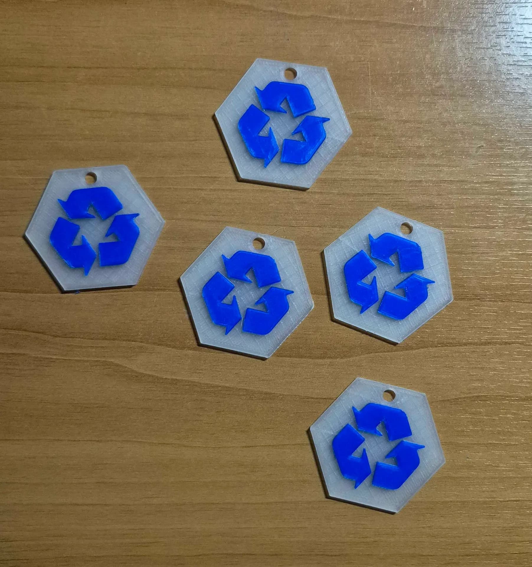 Recycle Symbol Keychain