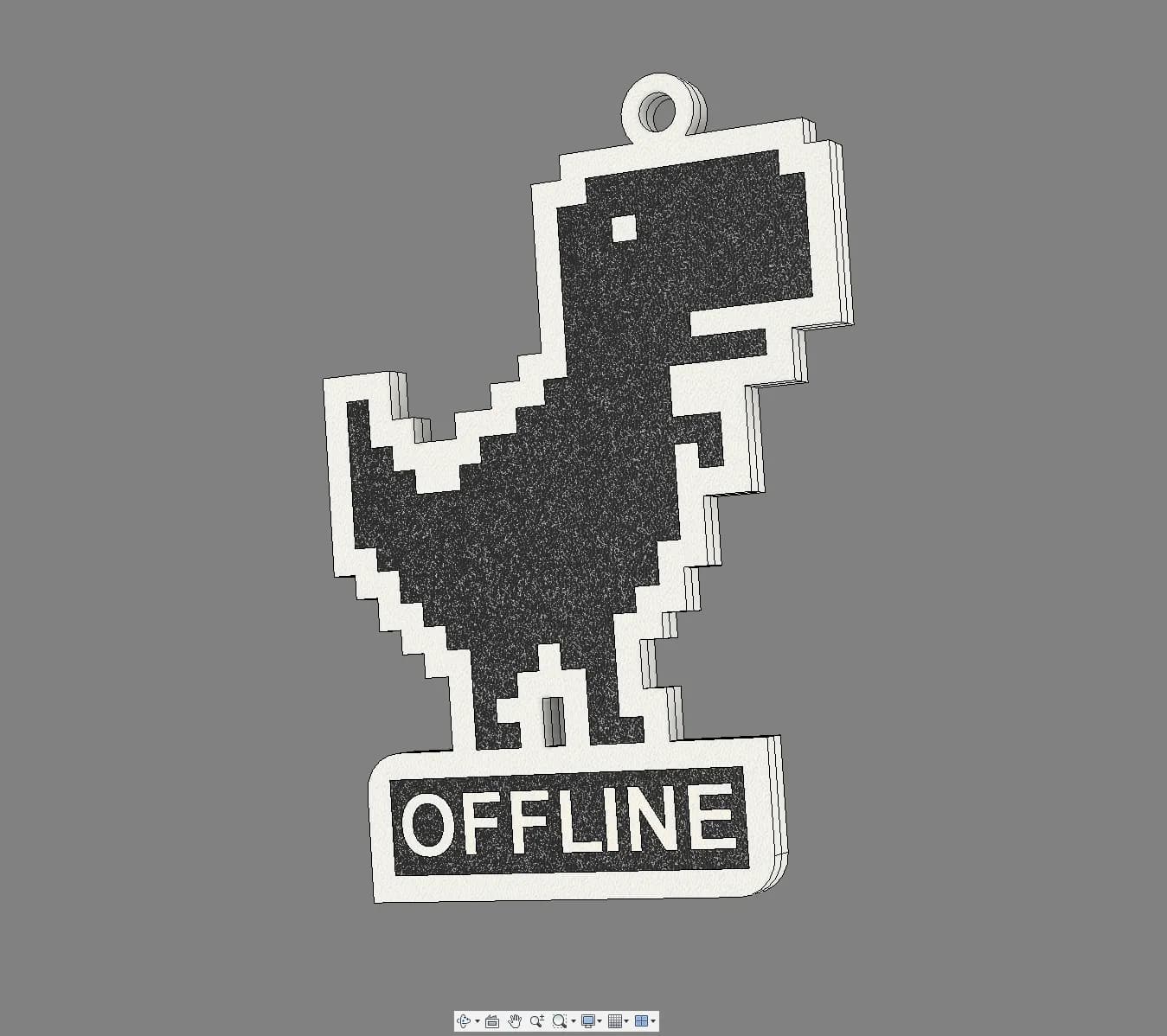 Chrome Offline Dino Keychain - Image 4