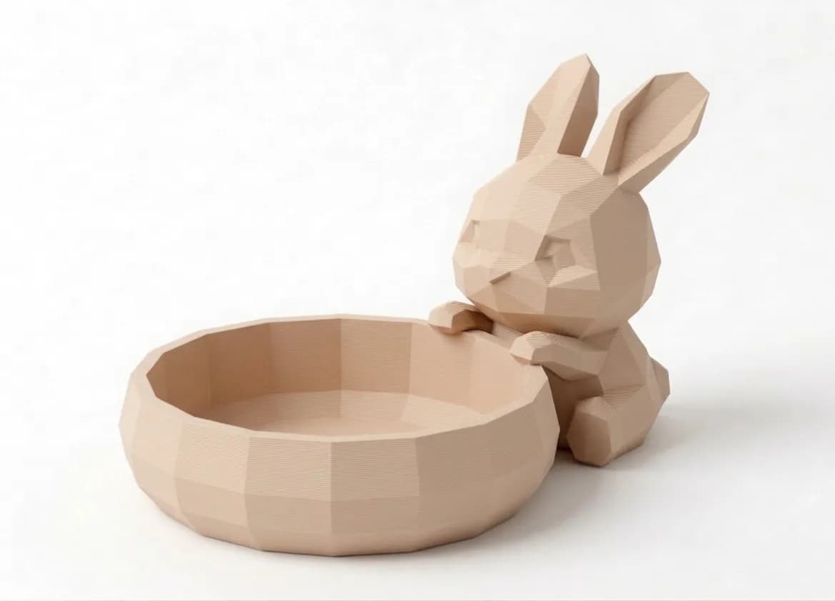 Low Poly Bunny Bowl - Image 1