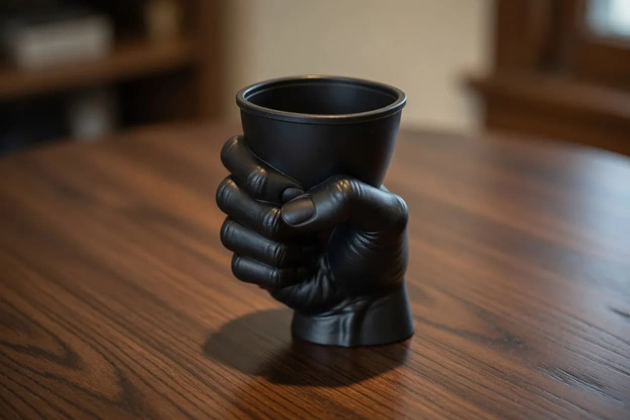 Hand Grip Decorative Mug