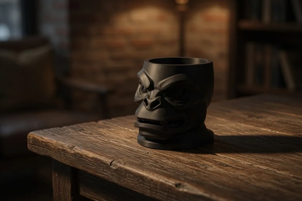 Gorilla Head Decorative Mug