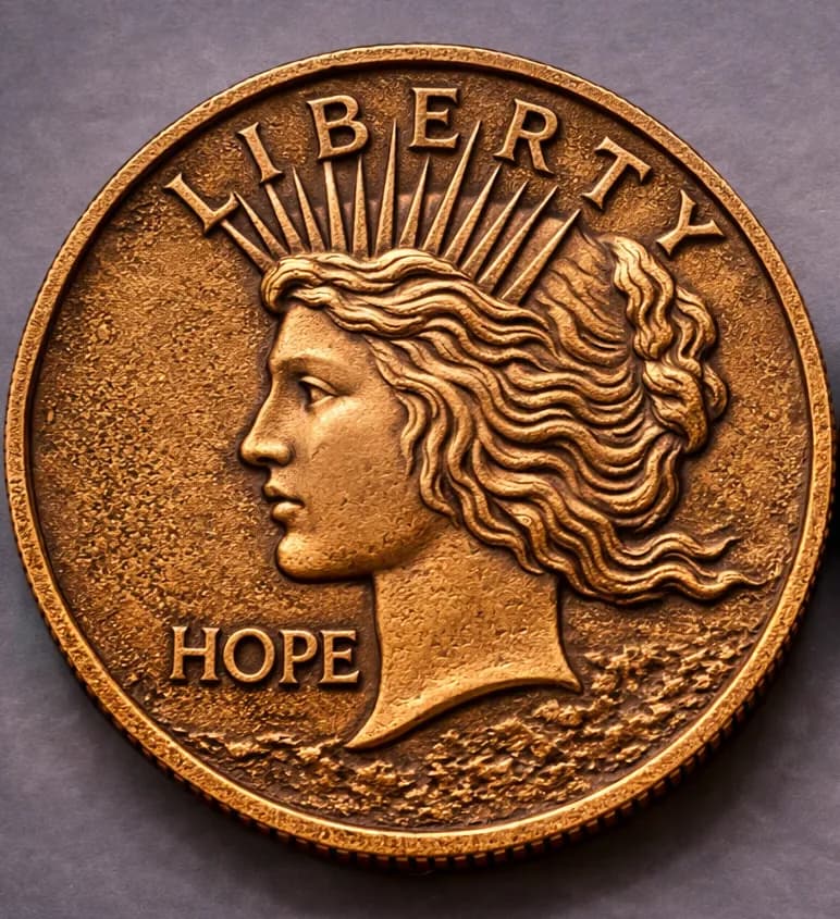 Peace Dollar Inspired Coin