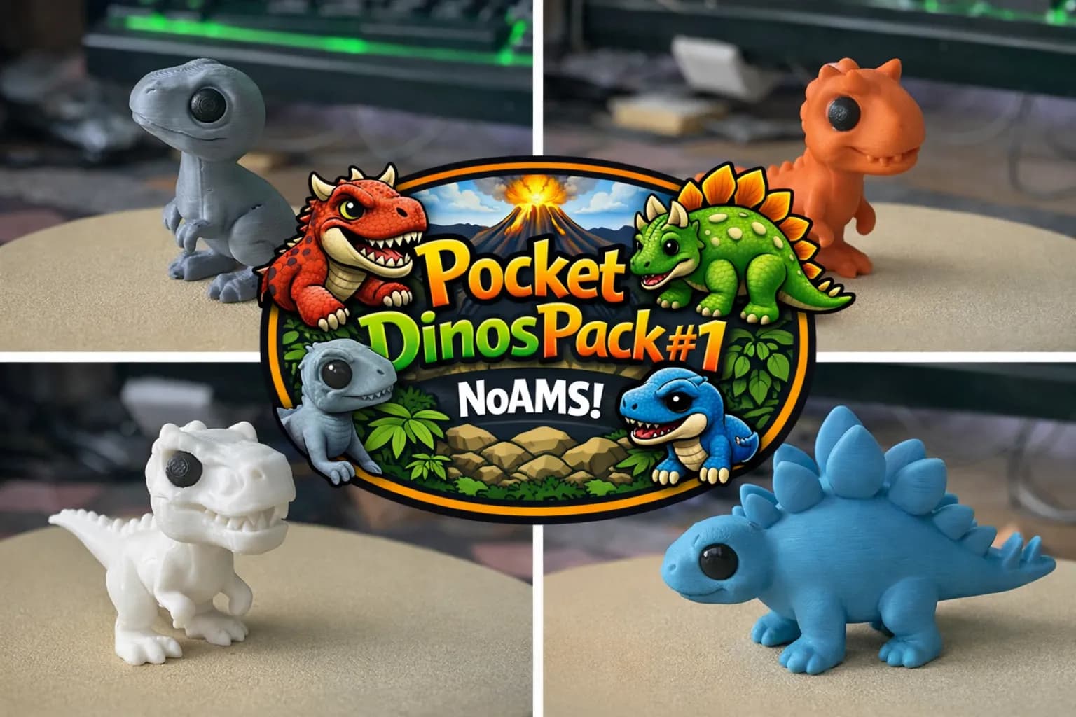 Pocket Dinos Cartoon Pack - Image 1