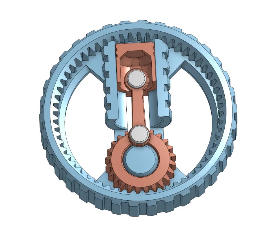 Gear Fidget with Piston - Image 5