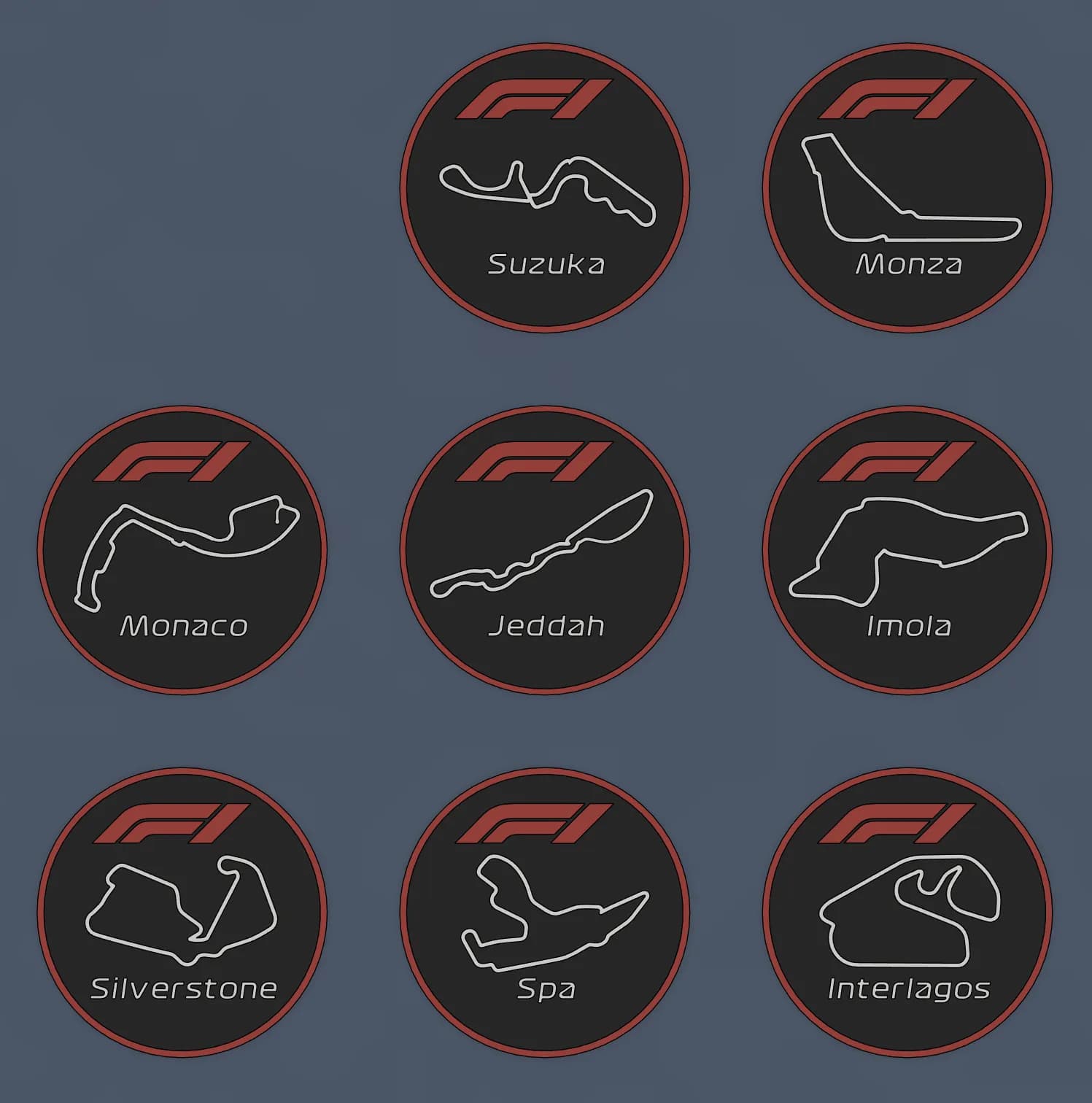 Formula 1 Coaster Set - Image 3