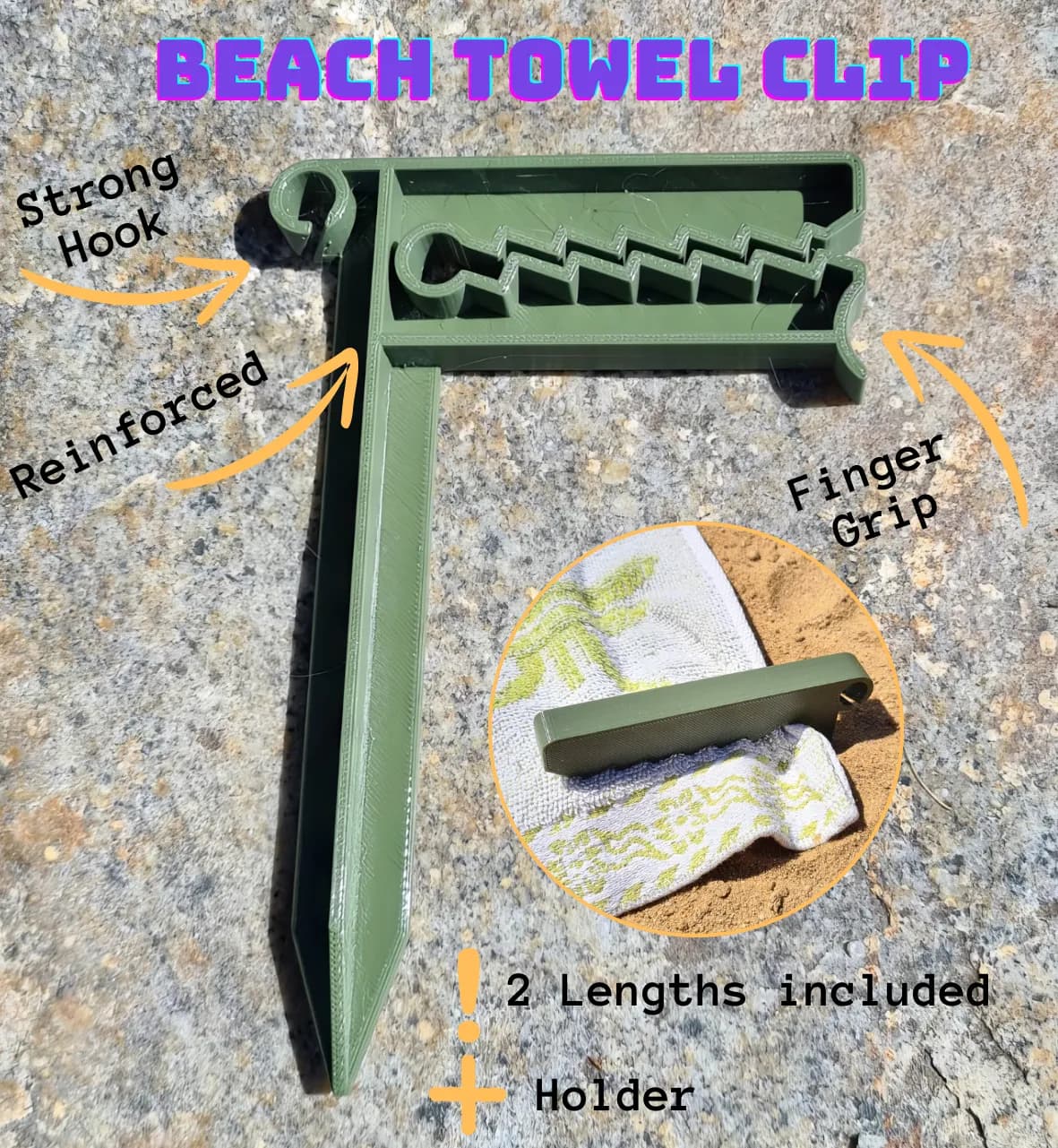 Beach Towel Clip/Peg - Image 1