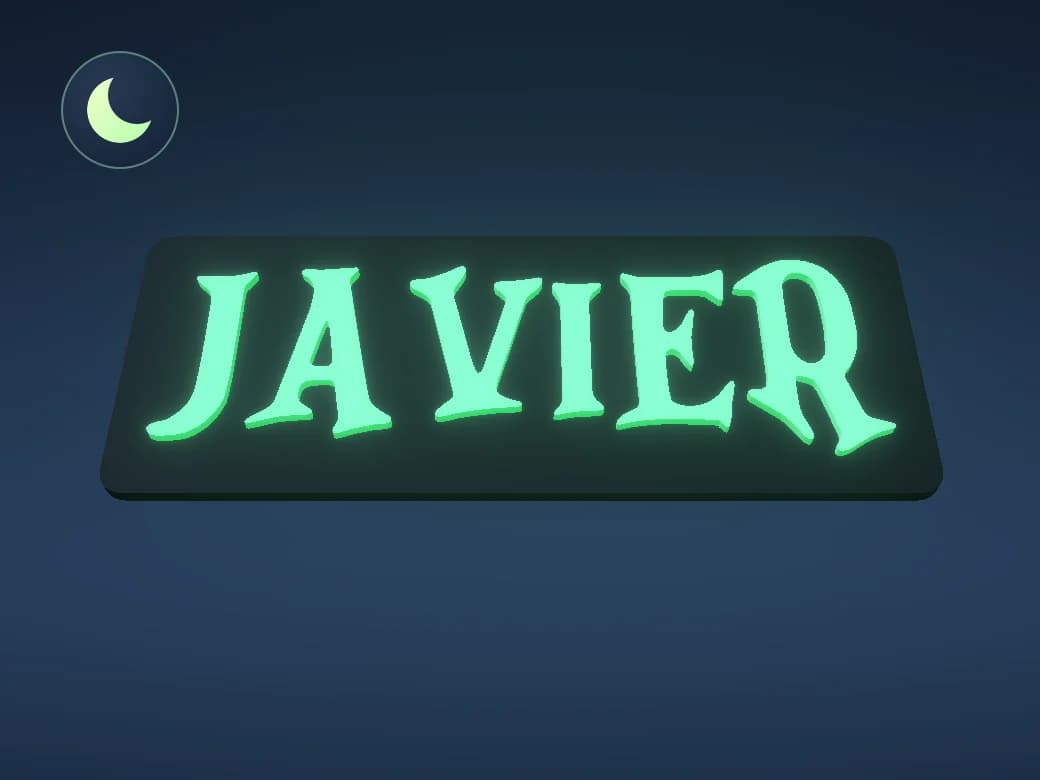 Cartel glow personalizado - Image 1