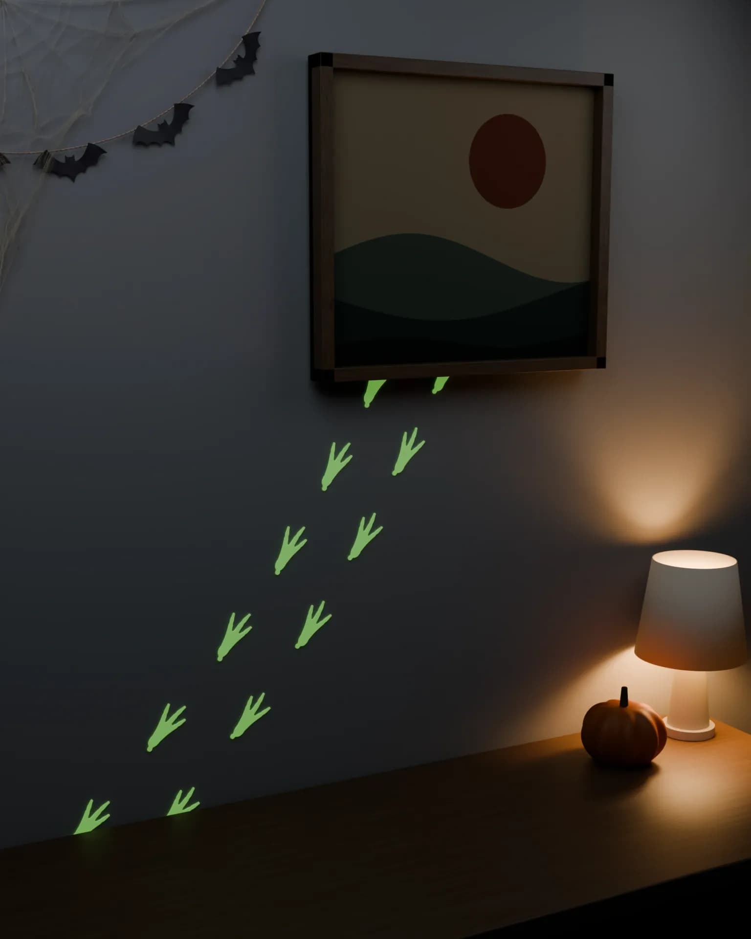 Glow footprint pack