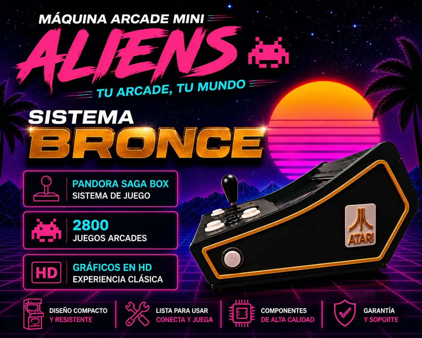 Arcade Mini Aliens Slim - Image 3