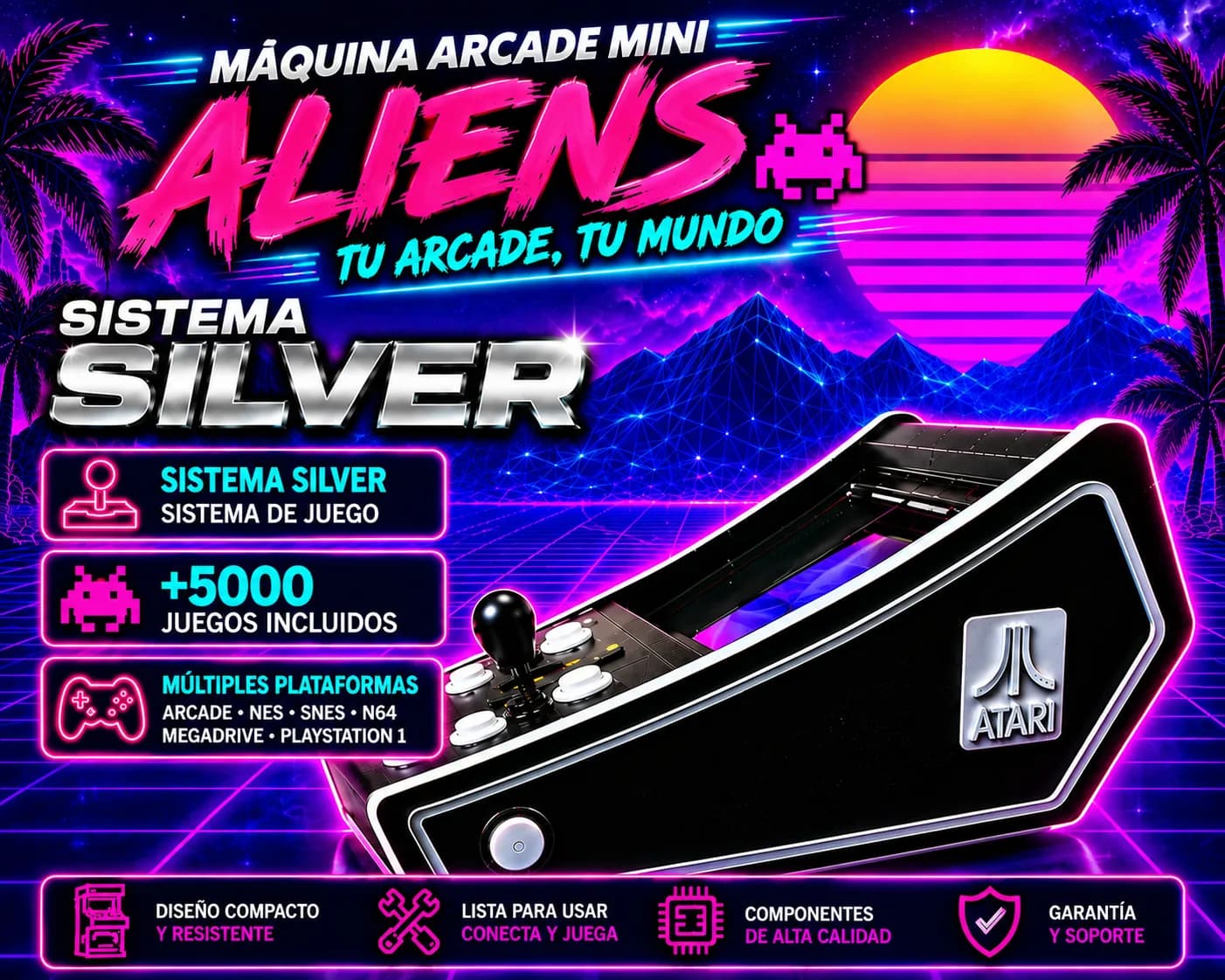 Arcade Mini Aliens Slim - Image 4