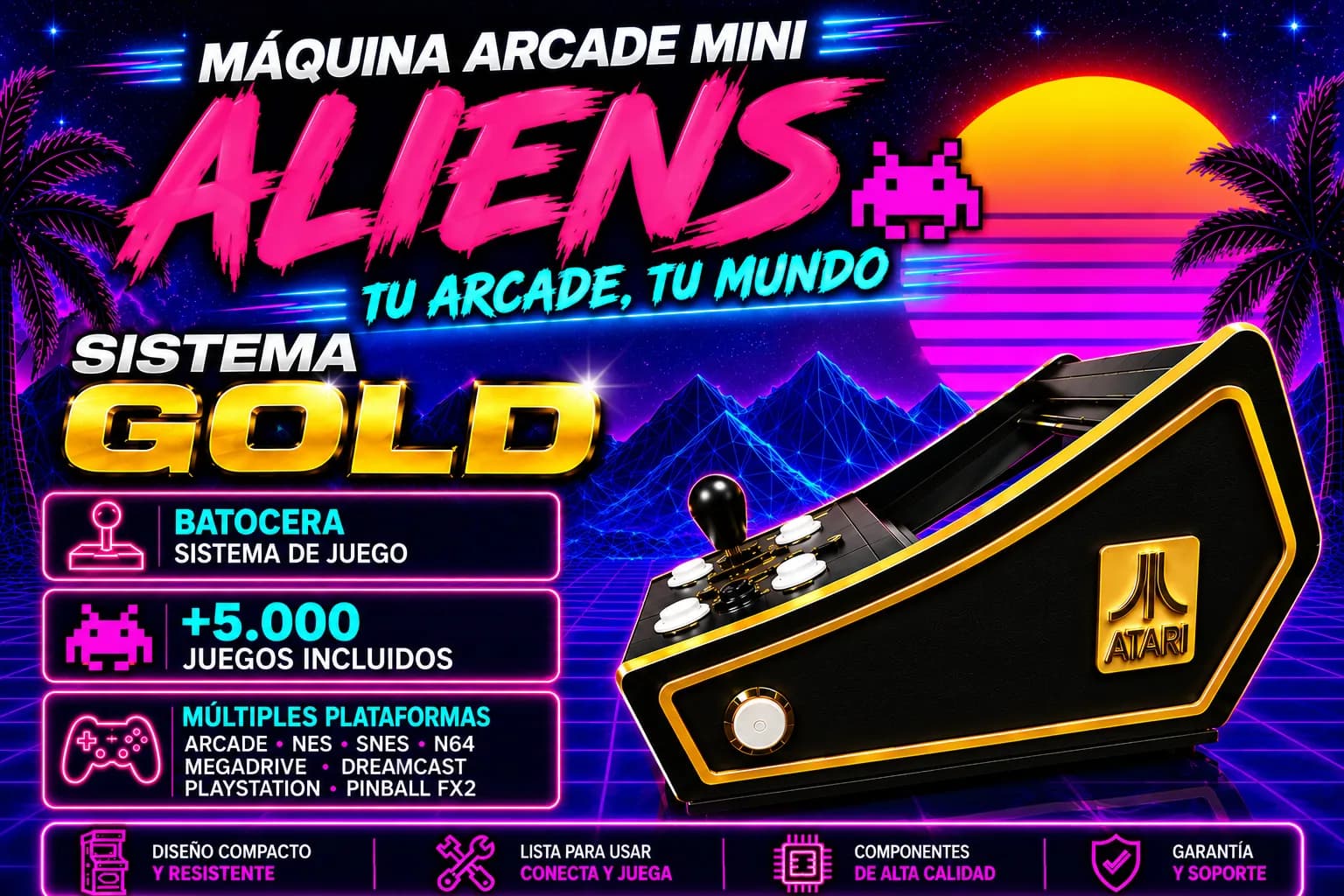Arcade Mini Aliens Slim - Image 5