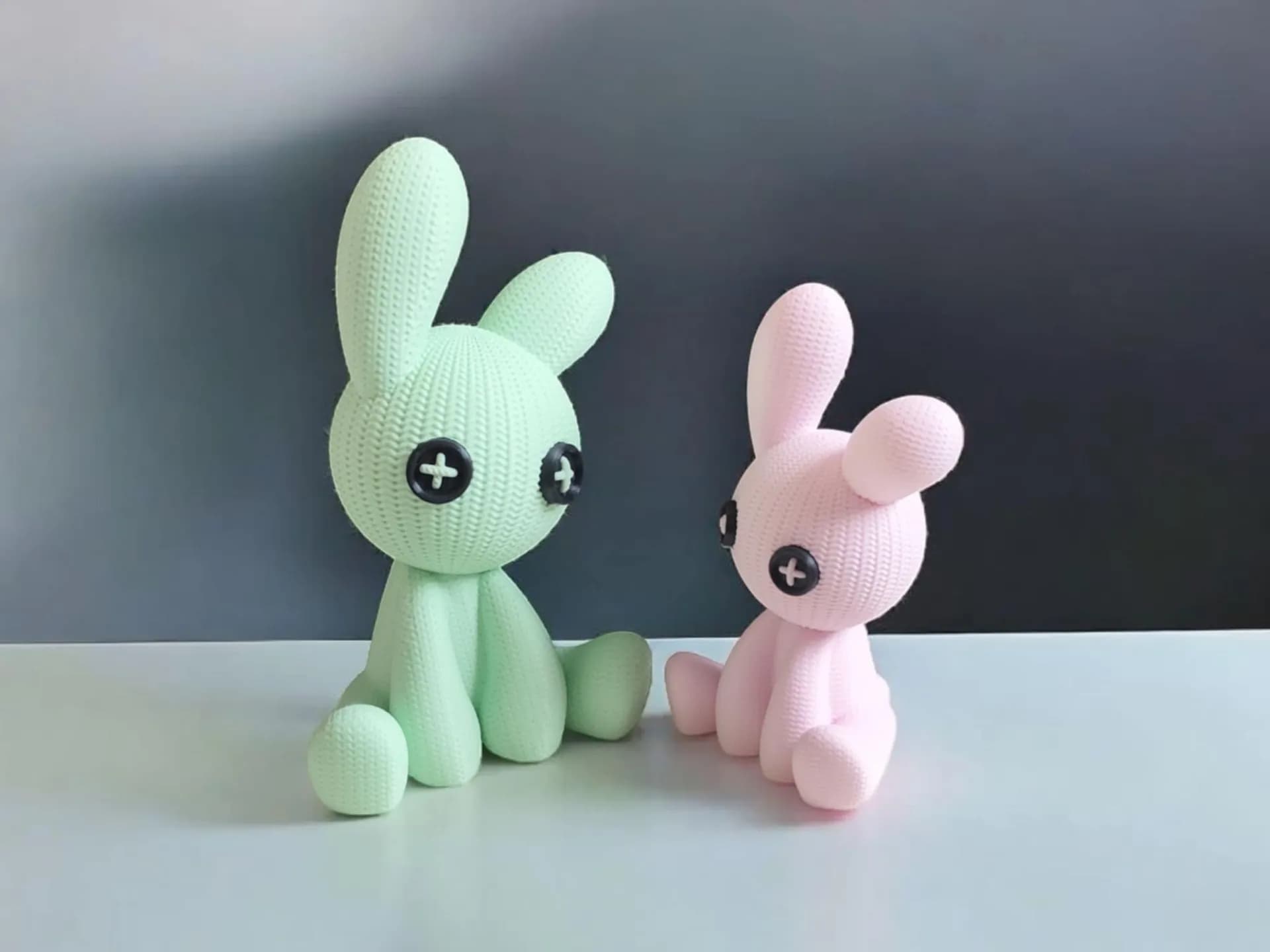 Knitted Bunny Figurine - Image 3