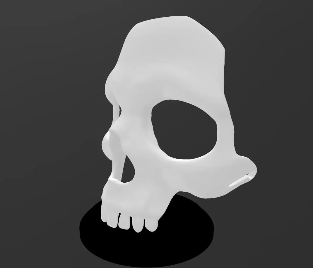 Skull with Base - Image 1