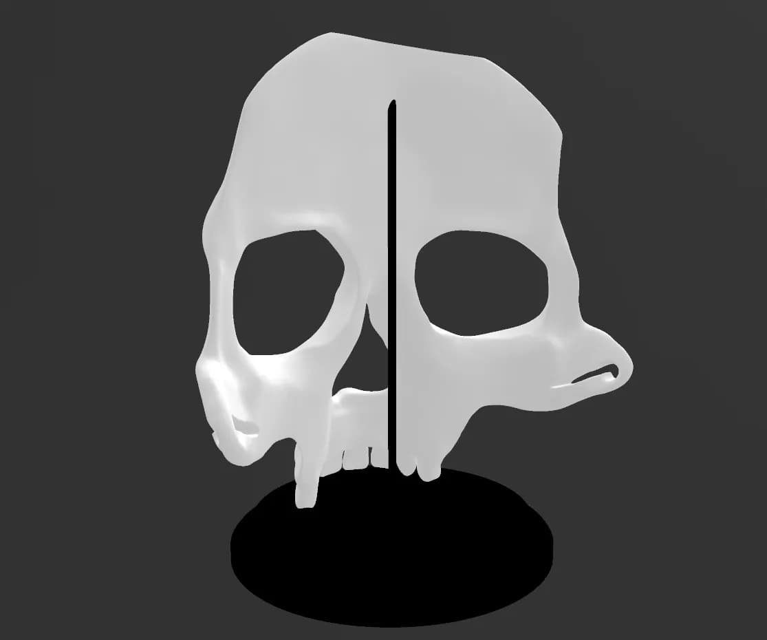 Skull with Base - Image 3