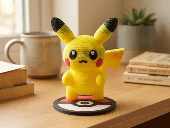 Crochet-Style Pikachu - Image 1