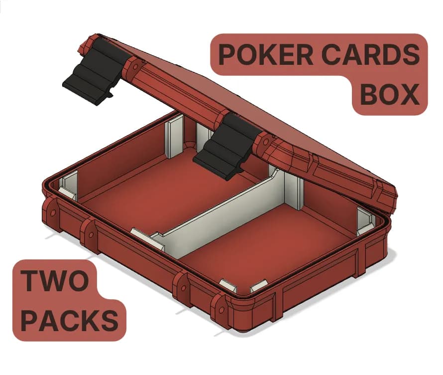 Two-Deck Poker Card Box